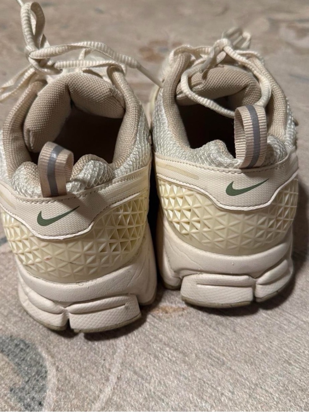 Nike Cream/Tan Zoom Vomero 5 Athletic Sneakers - Picture 5 of 6